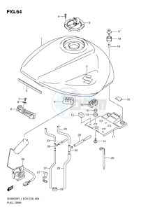 GSX650F (E3-E28) Katana drawing FUEL TANK (GSX650FAL1 E28)