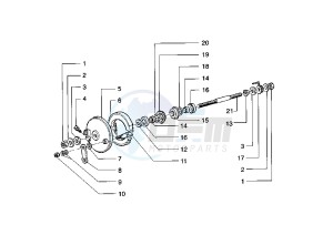 FREE FL 50 drawing Front Brake shoes holder