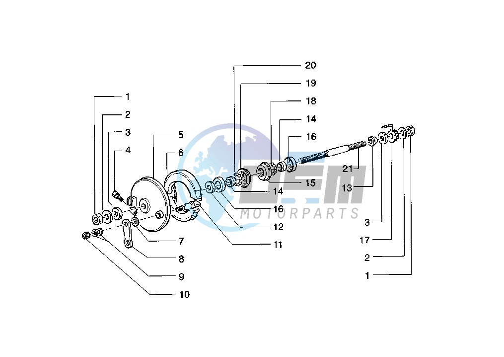 Front Brake shoes holder