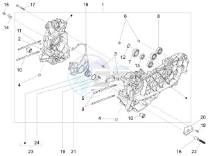 946 RED 125 4STR 3V ABS E4 (EMEA, APAC) drawing Crankcase