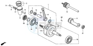 NSR50S drawing CRANKSHAFT/PISTON