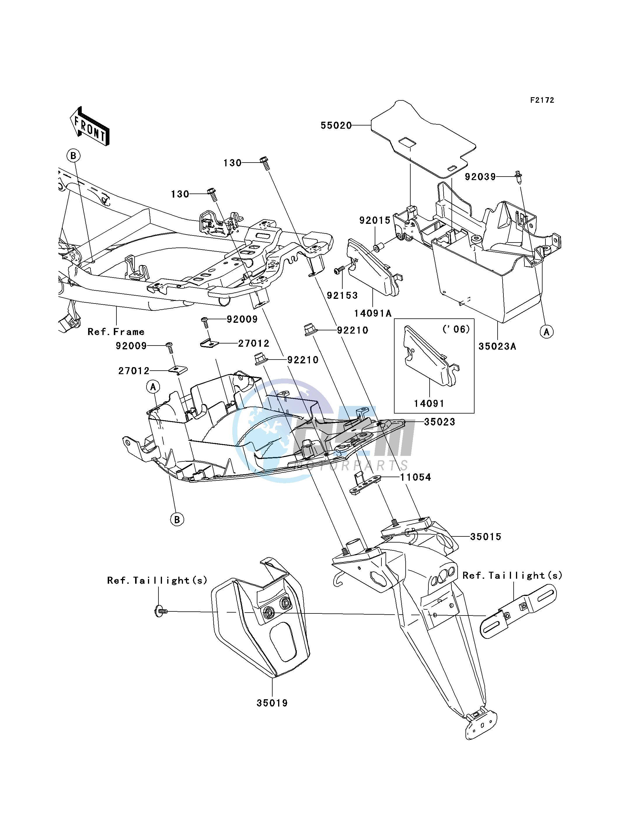 REAR FENDER-- S- -