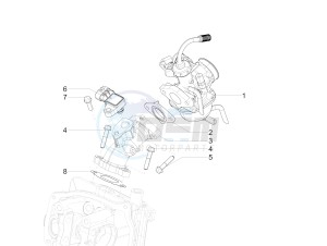 SXL 150 4T 3V CARB drawing Carburettor, assembly - Union pipe