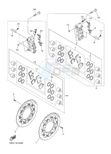 VMX17 VMAX17 1700 (2CE9 2CEA 2CEB) drawing FRONT BRAKE CALIPER