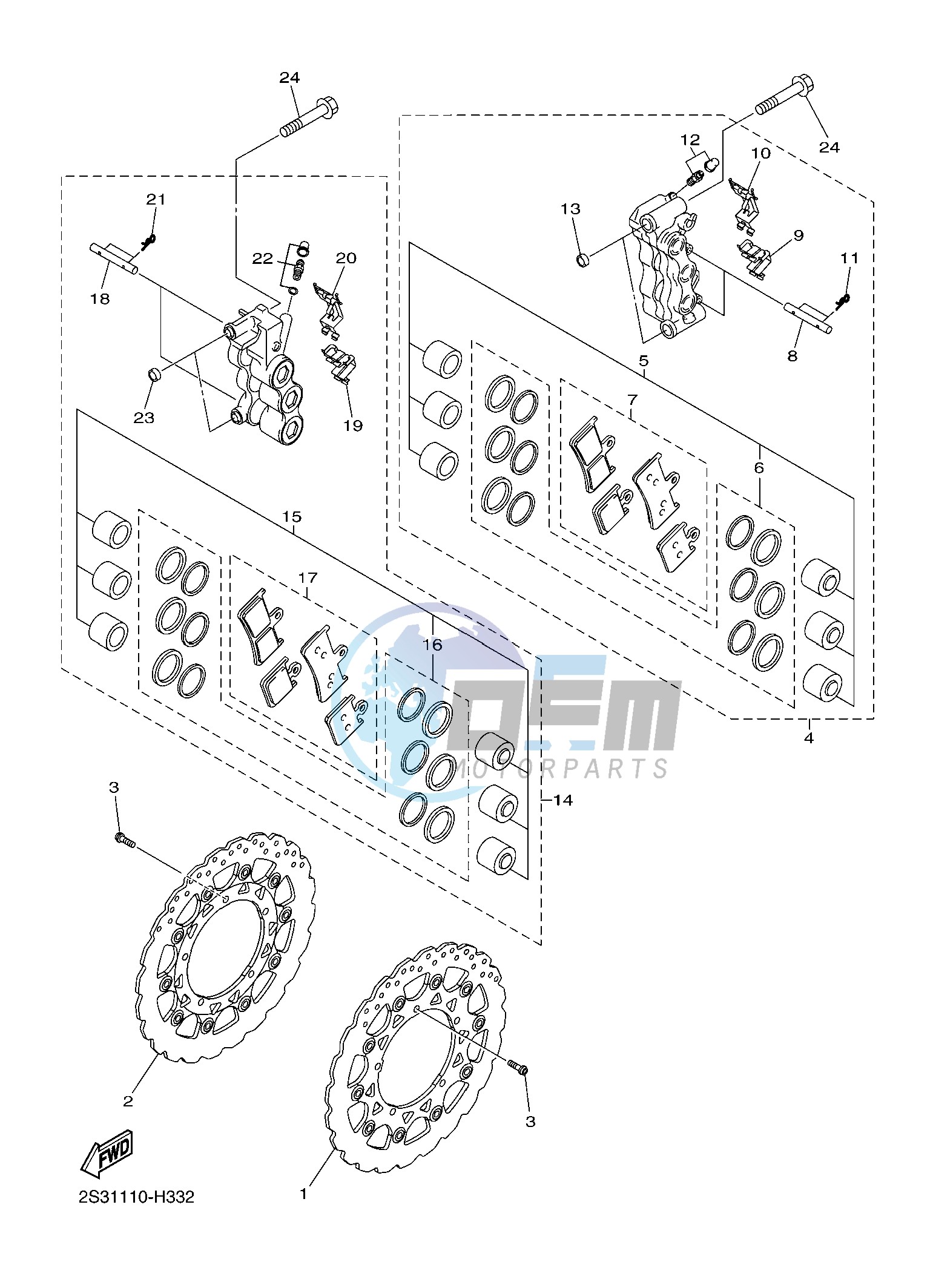 FRONT BRAKE CALIPER