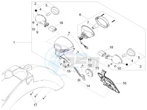 V7 III Racer 750 e4 (EMEA) drawing Rear lights