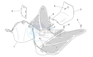 Mojito 125 drawing Central body - Floor panel