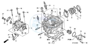 TRX450ER9 Australia - (U / SEL) drawing CYLINDER HEAD