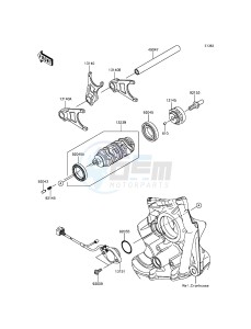 NINJA ZX-10R ABS ZX1000KFF FR XX (EU ME A(FRICA) drawing Gear Change Drum/Shift Fork(s)