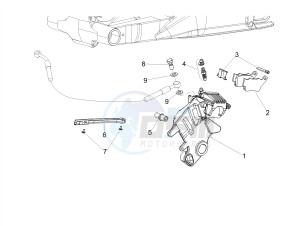 SHIVER 900 E4 ABS NAVI (EMEA) drawing Rear brake caliper