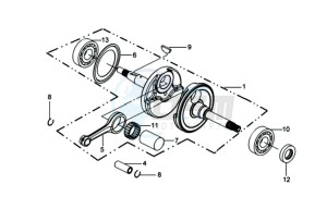 GTS 300 EFI drawing CRANKSHAFT