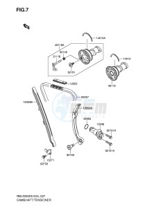 RM-Z250 (E24) drawing CAMSHAFT TENSIONER