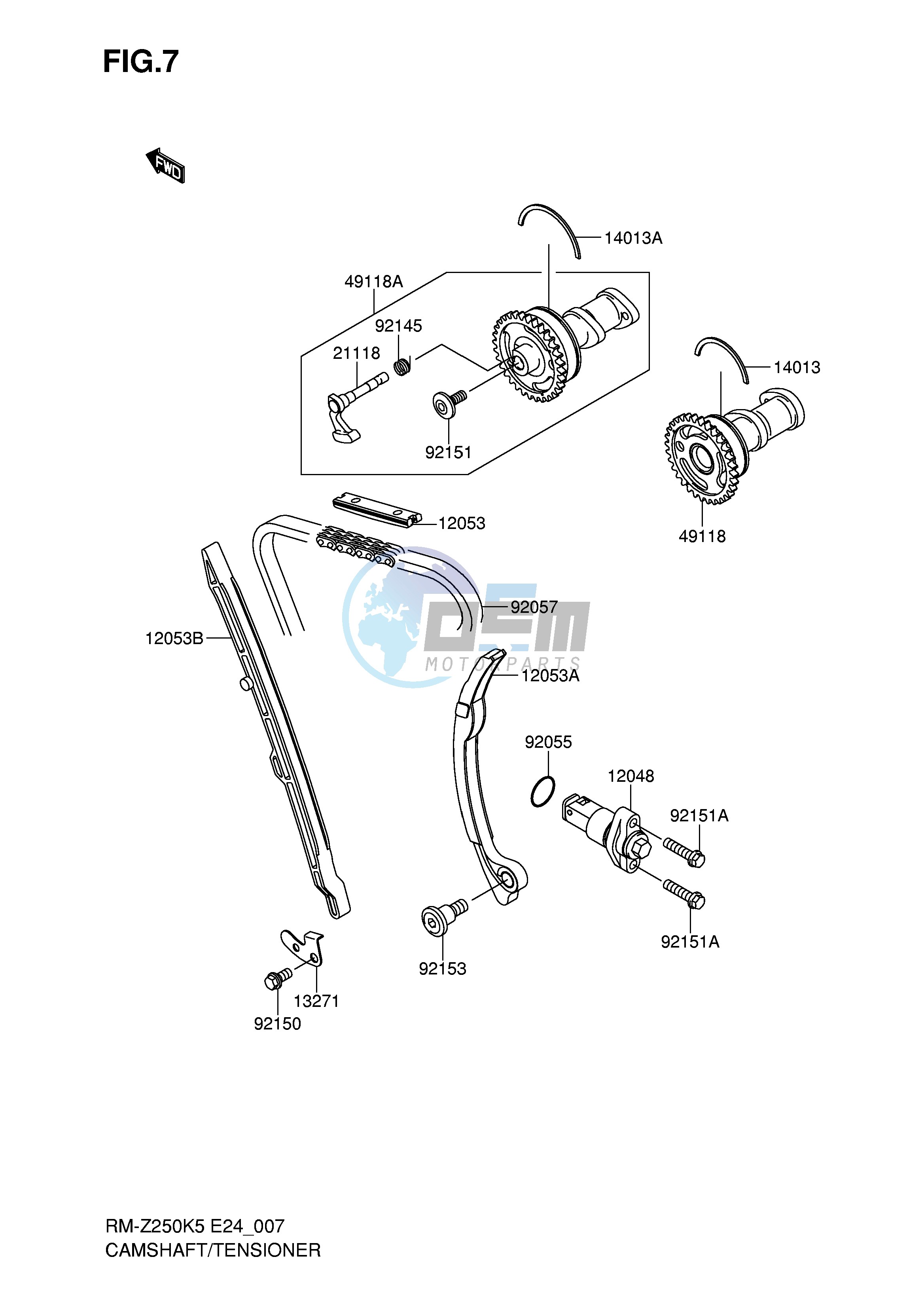 CAMSHAFT TENSIONER