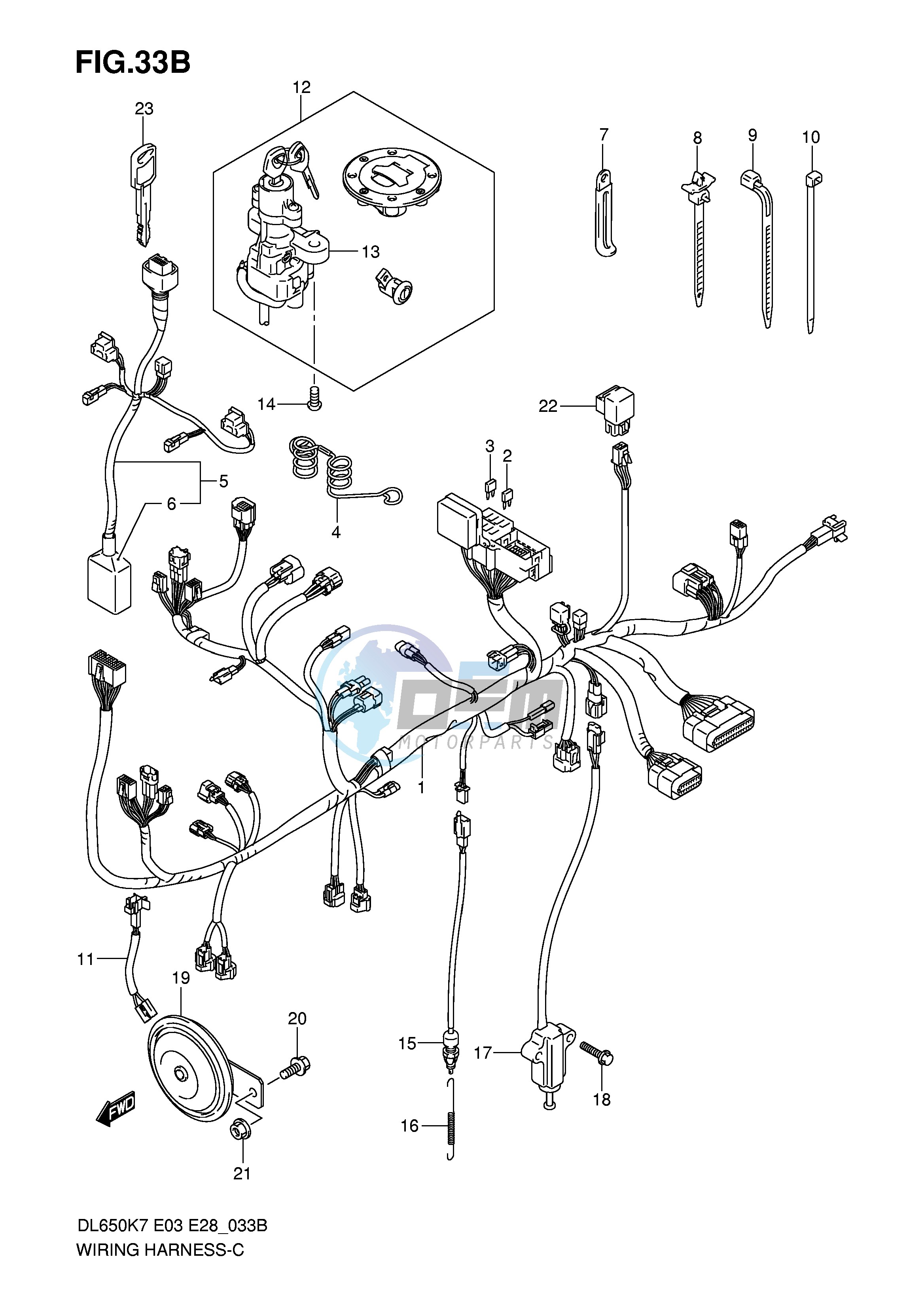 WIRING HARNESS (DL650K8 K9 L0)