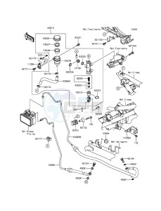 NINJA 300 ABS EX300BGF XX (EU ME A(FRICA) drawing Rear Master Cylinder