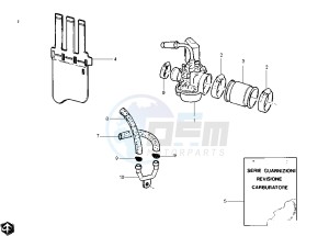 Runner POGGIALI 50 drawing Caburetor Assy