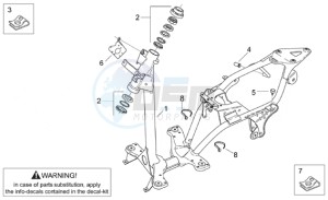 Scarabeo 50 2t (eng. Minarelli) drawing Frame