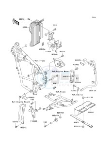 KL 650 A [KLR 650] (A6F-A7F) A7F drawing FRAME FITTINGS