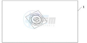 CB600FC drawing FUEL FILLER PAD