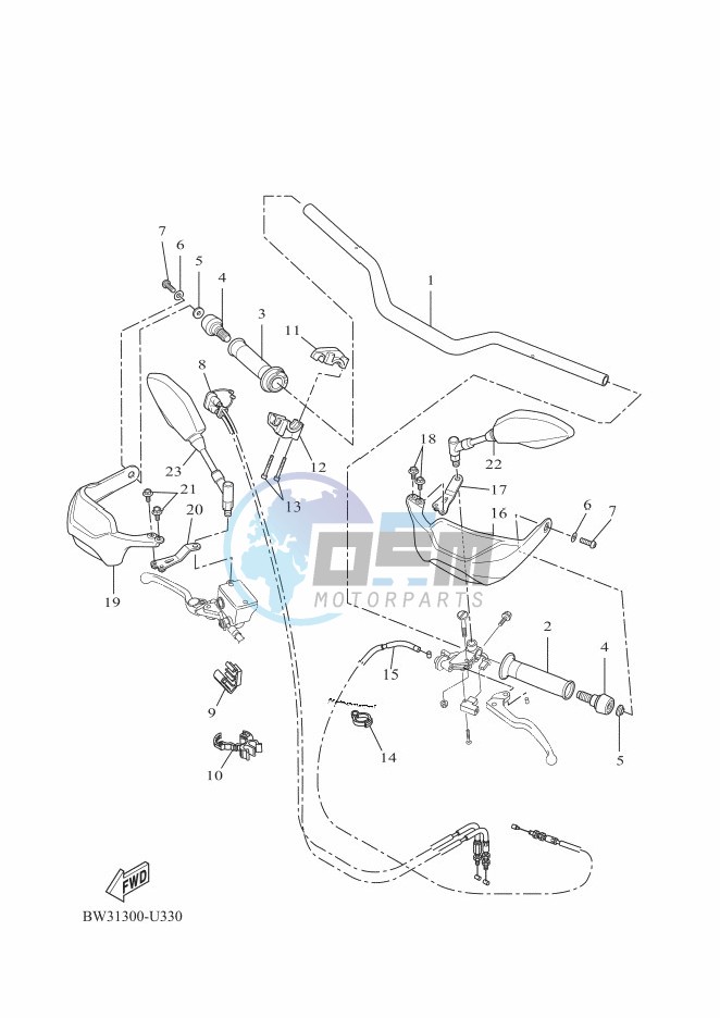 STEERING HANDLE & CABLE