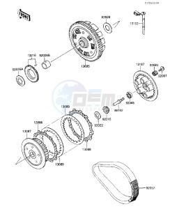 EX 500 A [EX500] (A1-A3) [EX500] drawing CLUTCH