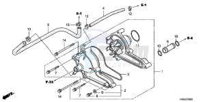 TRX500FPAC drawing WATER PUMP