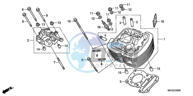 FRONT CYLINDER HEAD