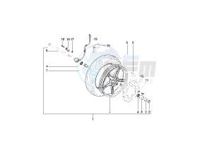 Runner VX 4T 125 drawing Front wheel