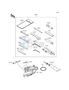 NINJA_250SL_ABS BX250BFF XX (EU ME A(FRICA) drawing Owner's Tools