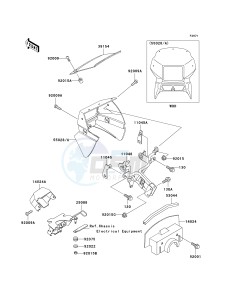 KL 650 A [KLR650] (A10-A14) [KLR650] drawing COWLING