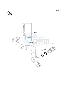 KX 65 A [KX65 MONSTER ENERGY] (A6F - A9FA) A8F drawing BRAKE PEDAL