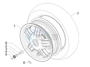 S 125 4T E3 drawing Rear Wheel