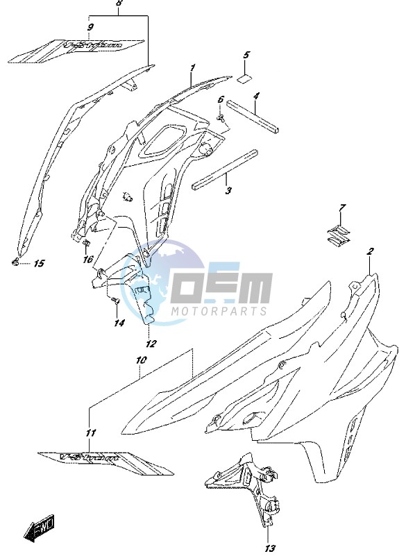 SIDE COWLING (DL650XAUEL7 E21)