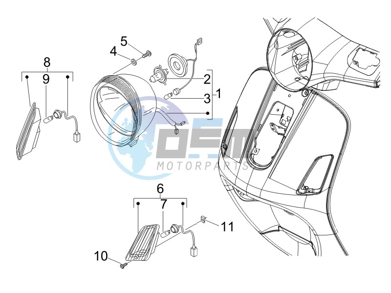 Head lights - Turn signal lamps