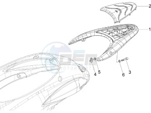 Liberty 50 2t drawing Rear luggage rack