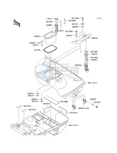 JT 1500 A [STX-15F] (A6F-A9F) A7F drawing HULL REAR FITTINGS