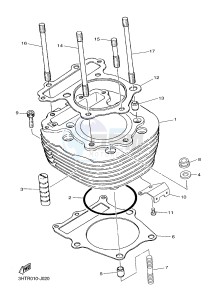 SR400 (2RD1) drawing CYLINDER