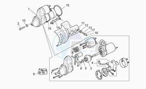 V 11 1100 Le Mans Le Mans drawing Starter motor