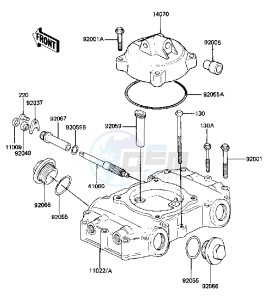 KZ 440 D [LTD BELT] (D2-D5) [LTD BELT] drawing CYLINDER HEAD COVERS -- 81-83 D2_D3_D4_D5- -