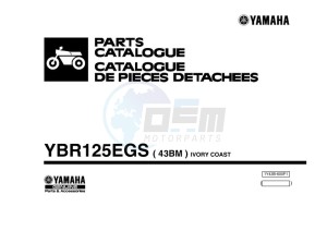 YBR125EGS YBR125G (43BM) drawing Infopage-1