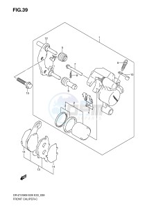 DR-Z125 (E28-E33) drawing FRONT CALIPER (DR-Z125L)