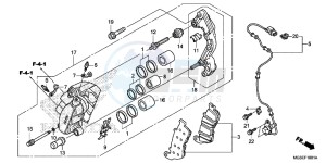 NC700SDC drawing FRONT BRAKE CALIPER ( NC700SA/ SD)