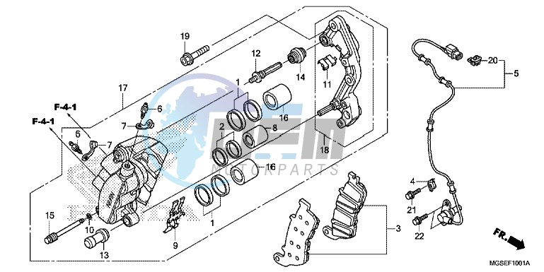 FRONT BRAKE CALIPER ( NC700SA/ SD)