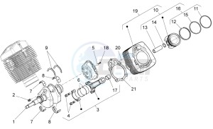 V7 Racer 750 drawing Crankshaft cpl.