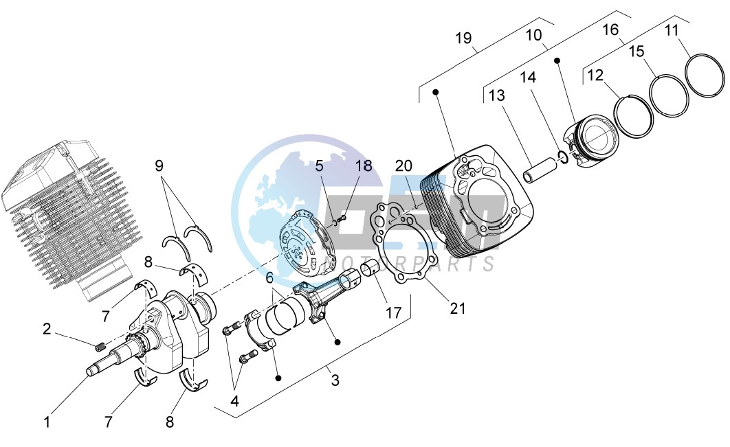 Crankshaft cpl.