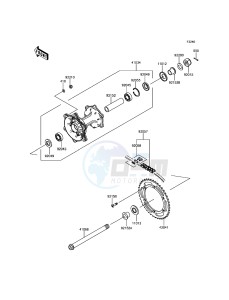 KLX250 KLX250SHF XX (EU ME A(FRICA) drawing Rear Hub