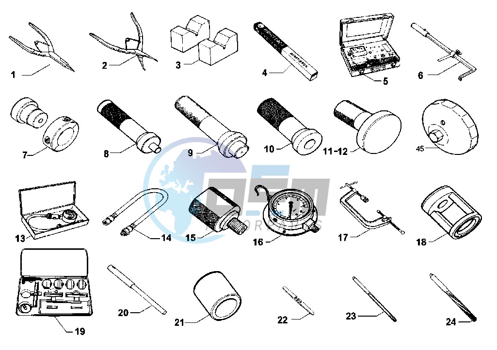 WORKSHOP SERVICE TOOLS, FRAME