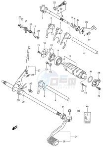 LT-F500F (P24) drawing GEAR SHIFTING (1)