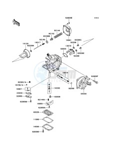 JET SKI 900 STX JT900E6F FR drawing Carburetor Parts