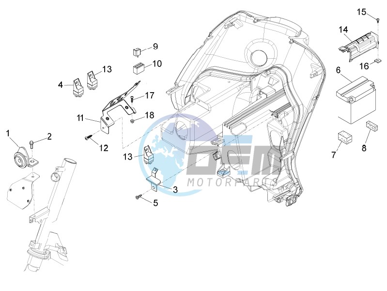 Remote control switches - Battery - Horn